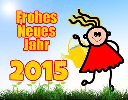Frohes Neues Jahr 2015 für Kinder
