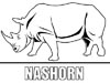 Malvorlage Nashorn
